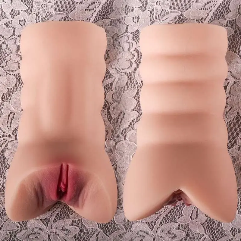 كس صناعي واقعي يدوي بفتحتين
